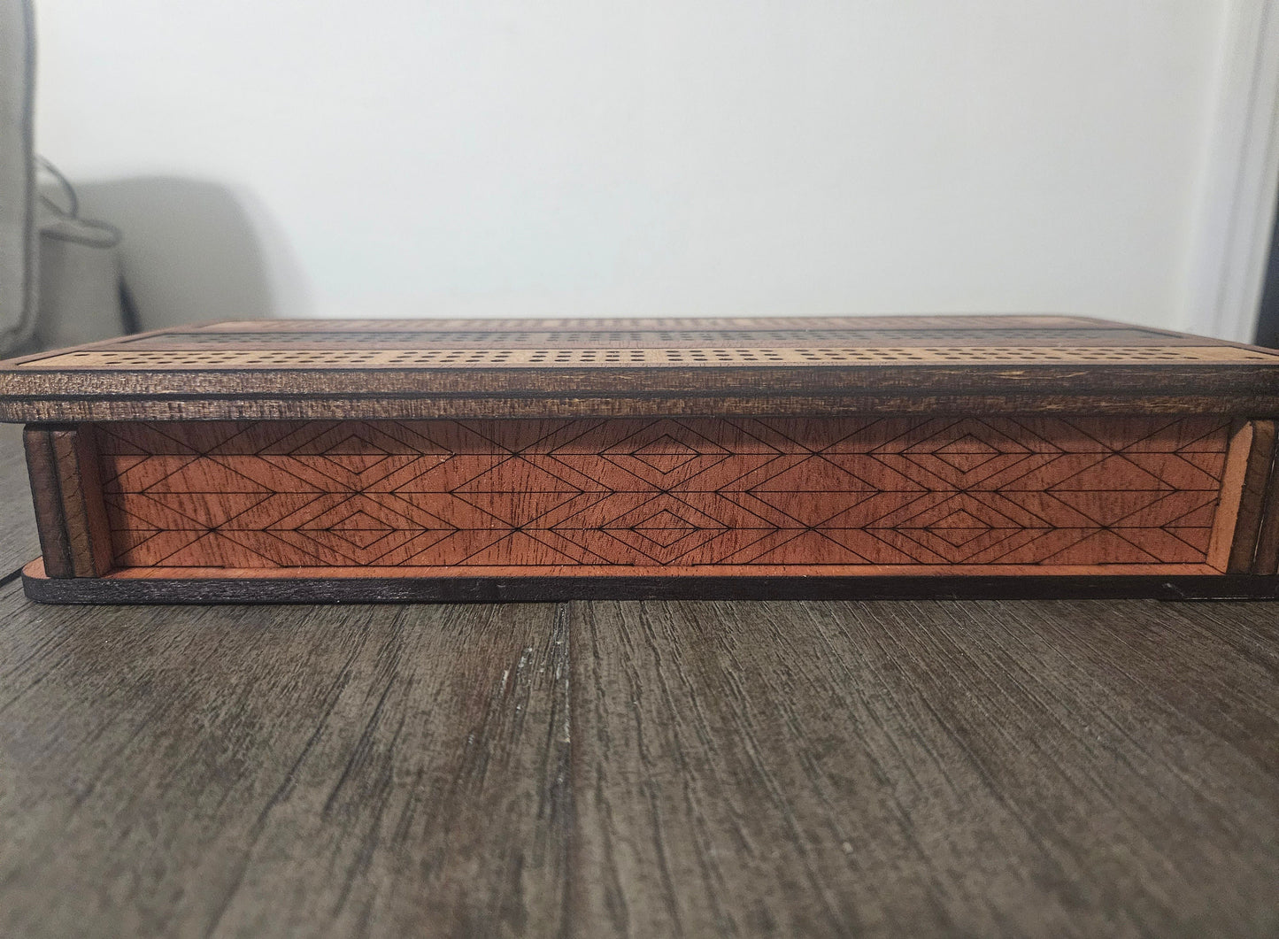 Cribbage Board Game with Storage