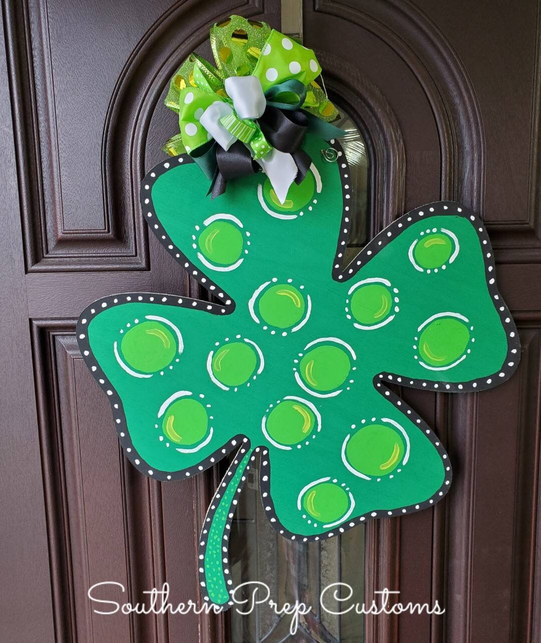 St. Patrick's Day Clover Door Hanger
