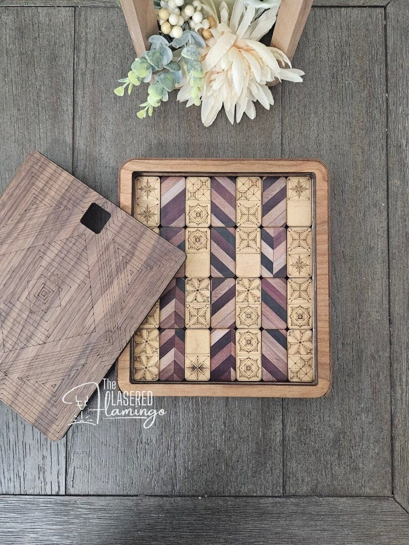Wooden Dominoes Set