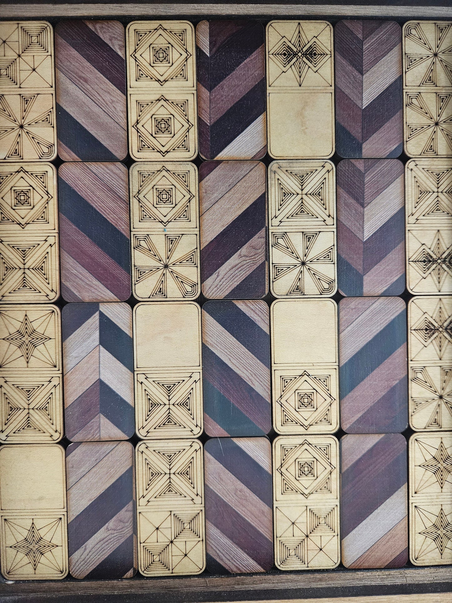 Wooden Dominoes Set