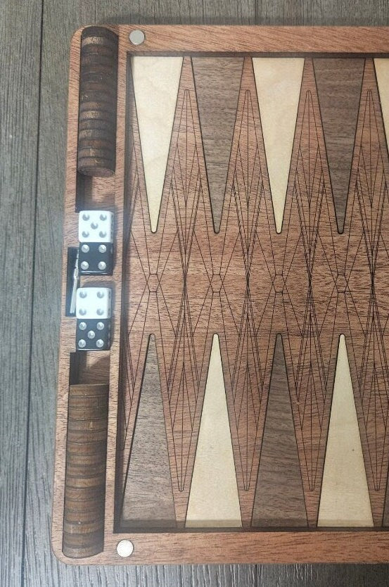 Wood Backgammon Set