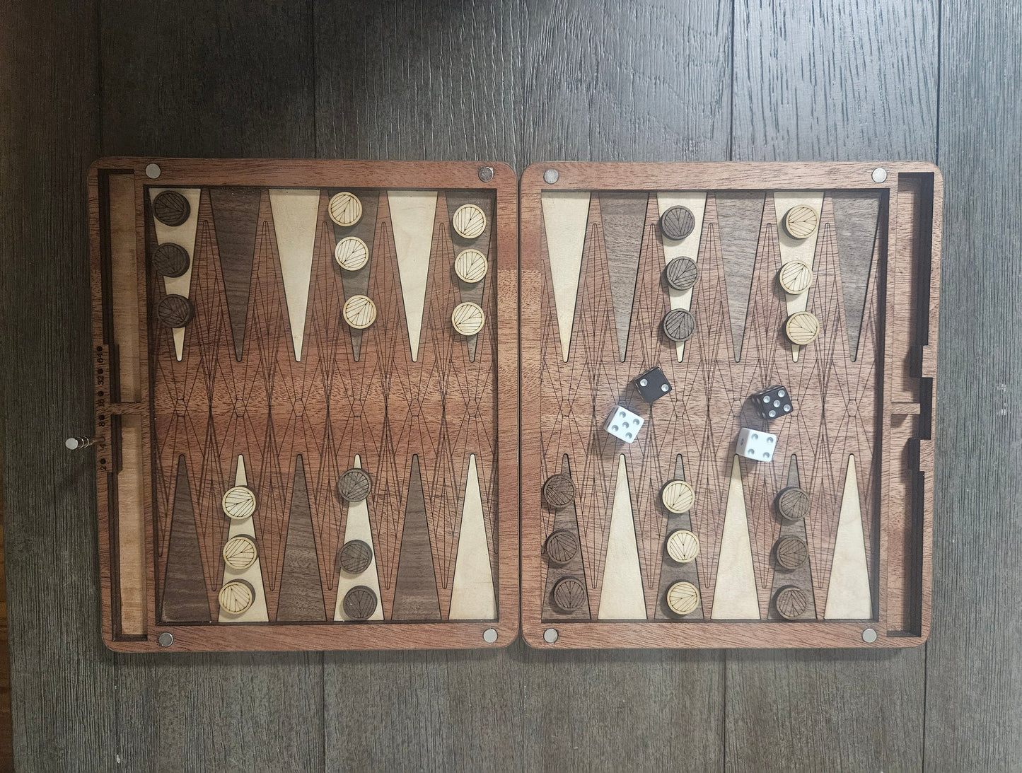 Wood Backgammon Set
