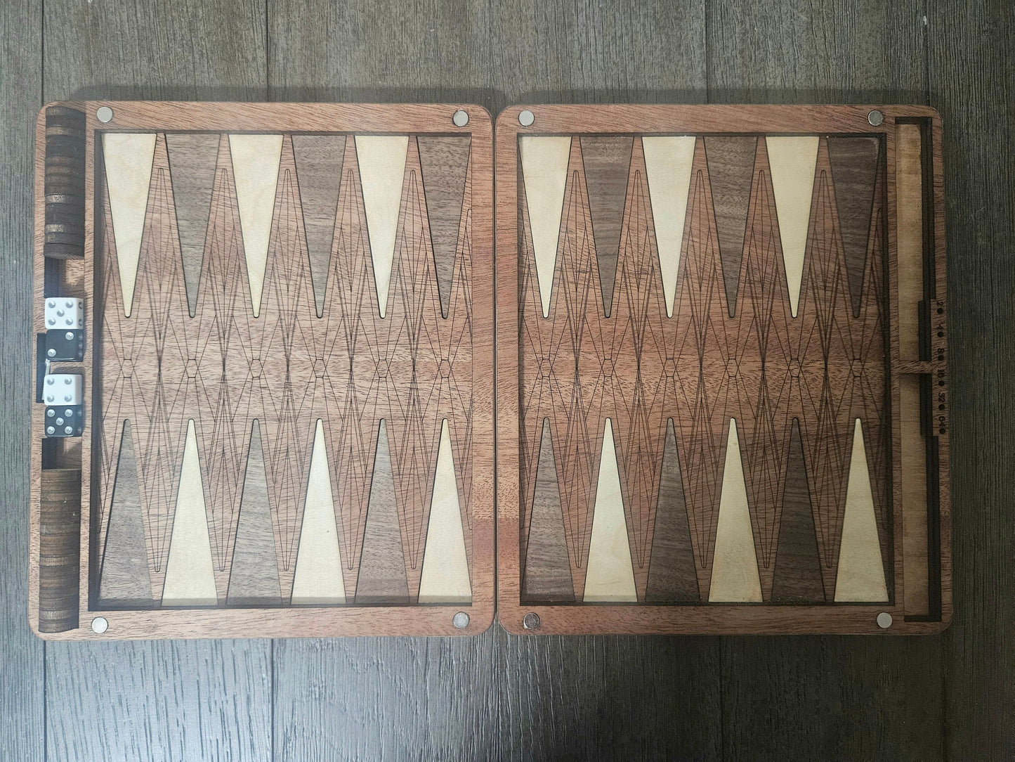 Wood Backgammon Set