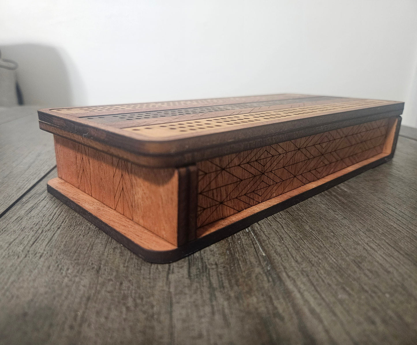 Cribbage Board Game with Storage