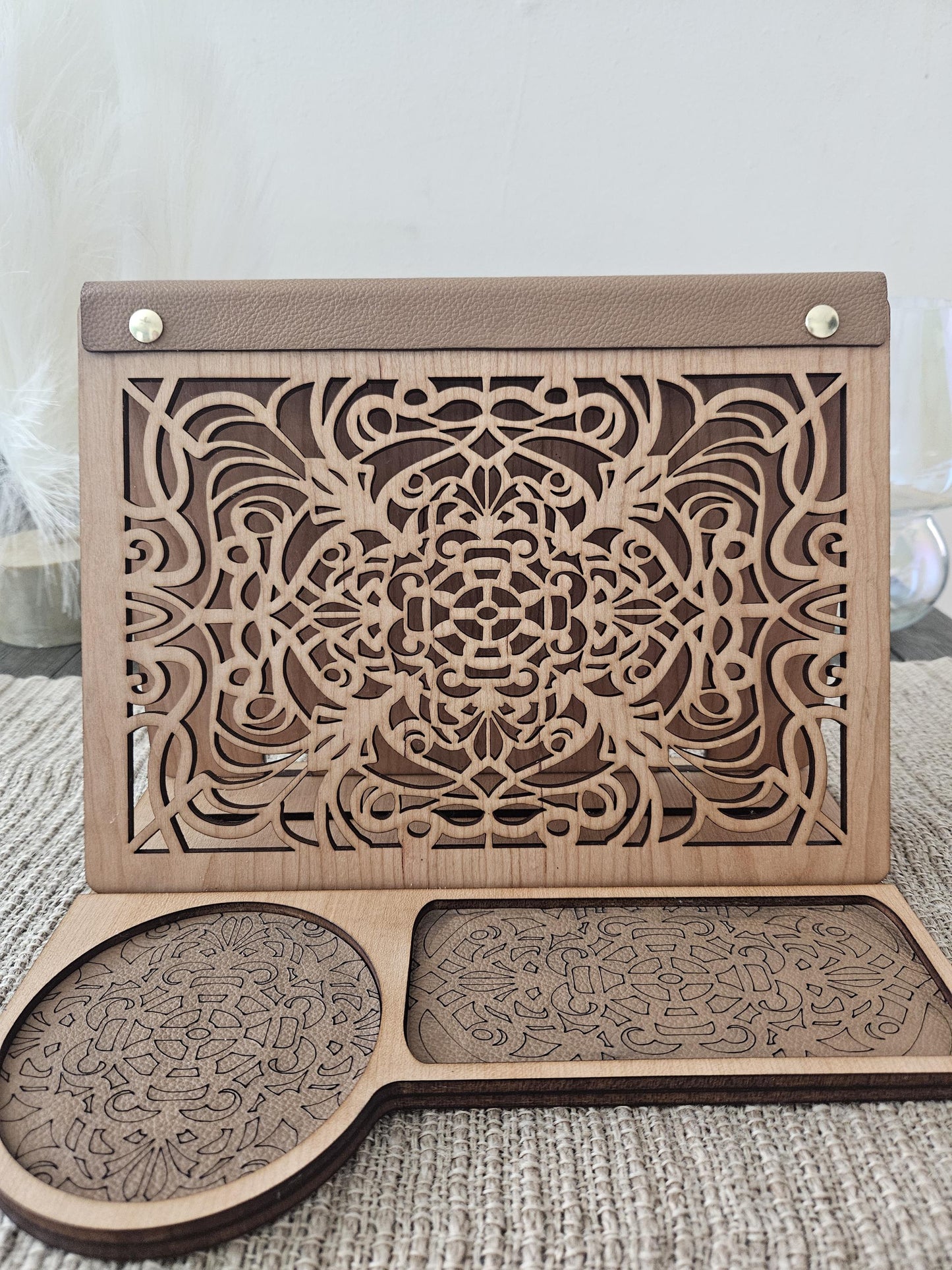 Cherry Wooden Book Valet