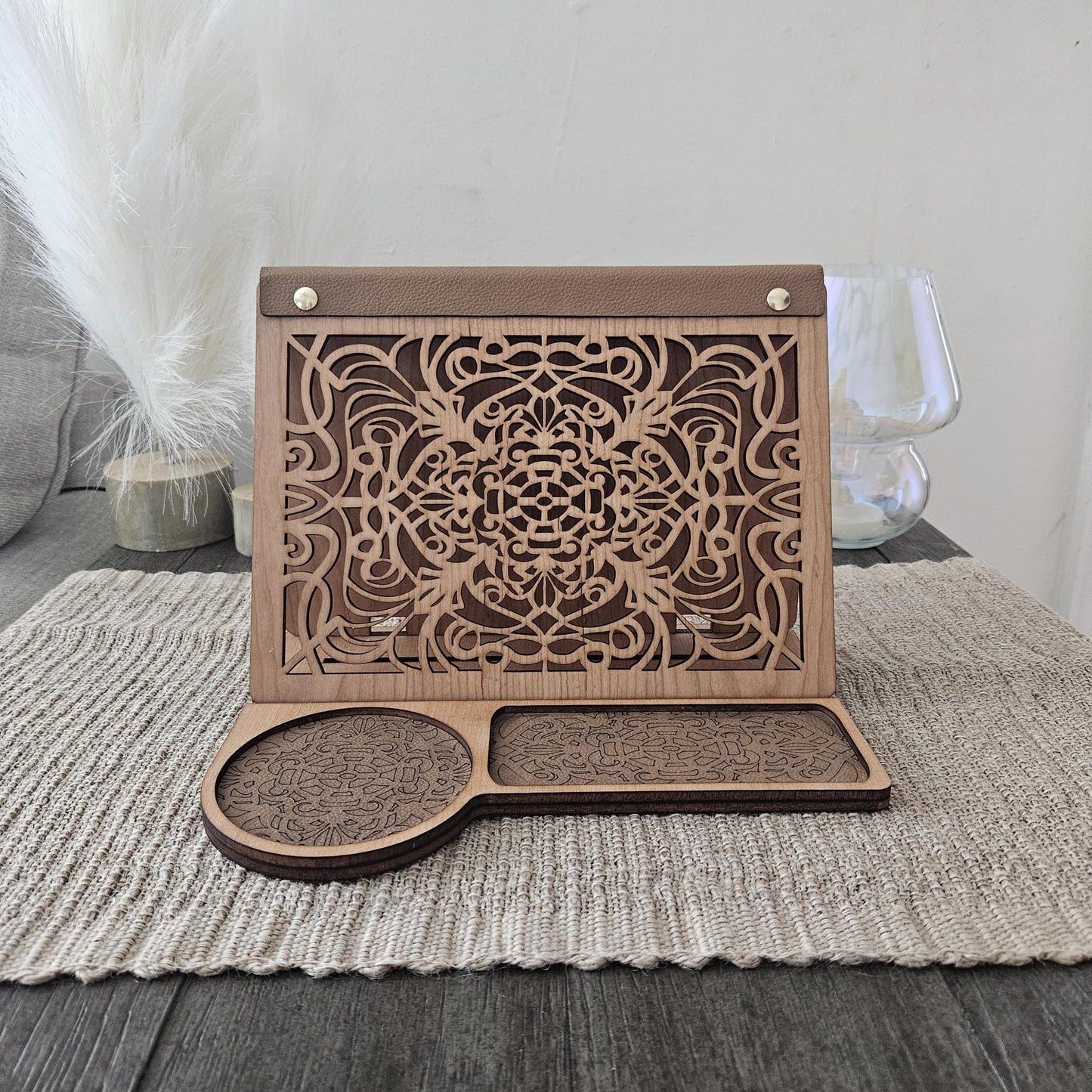 Cherry Wooden Book Valet