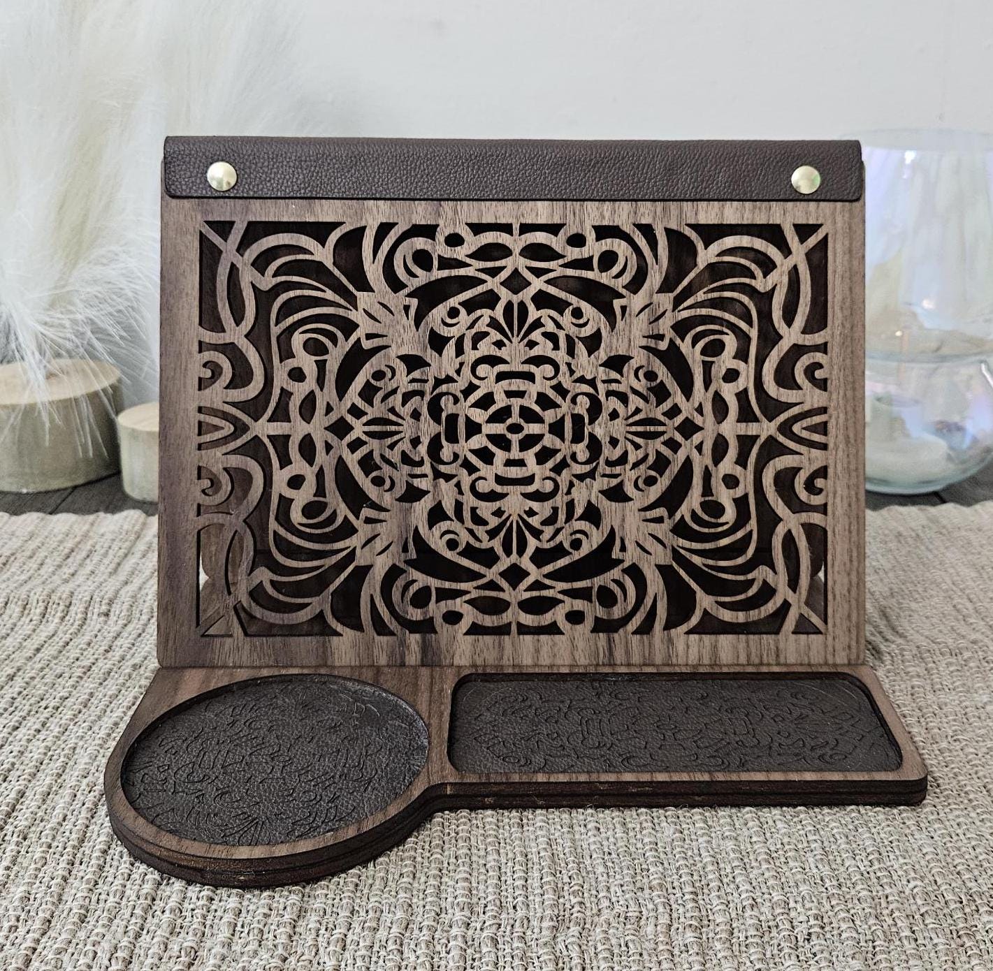 Walnut Wooden Book Valet