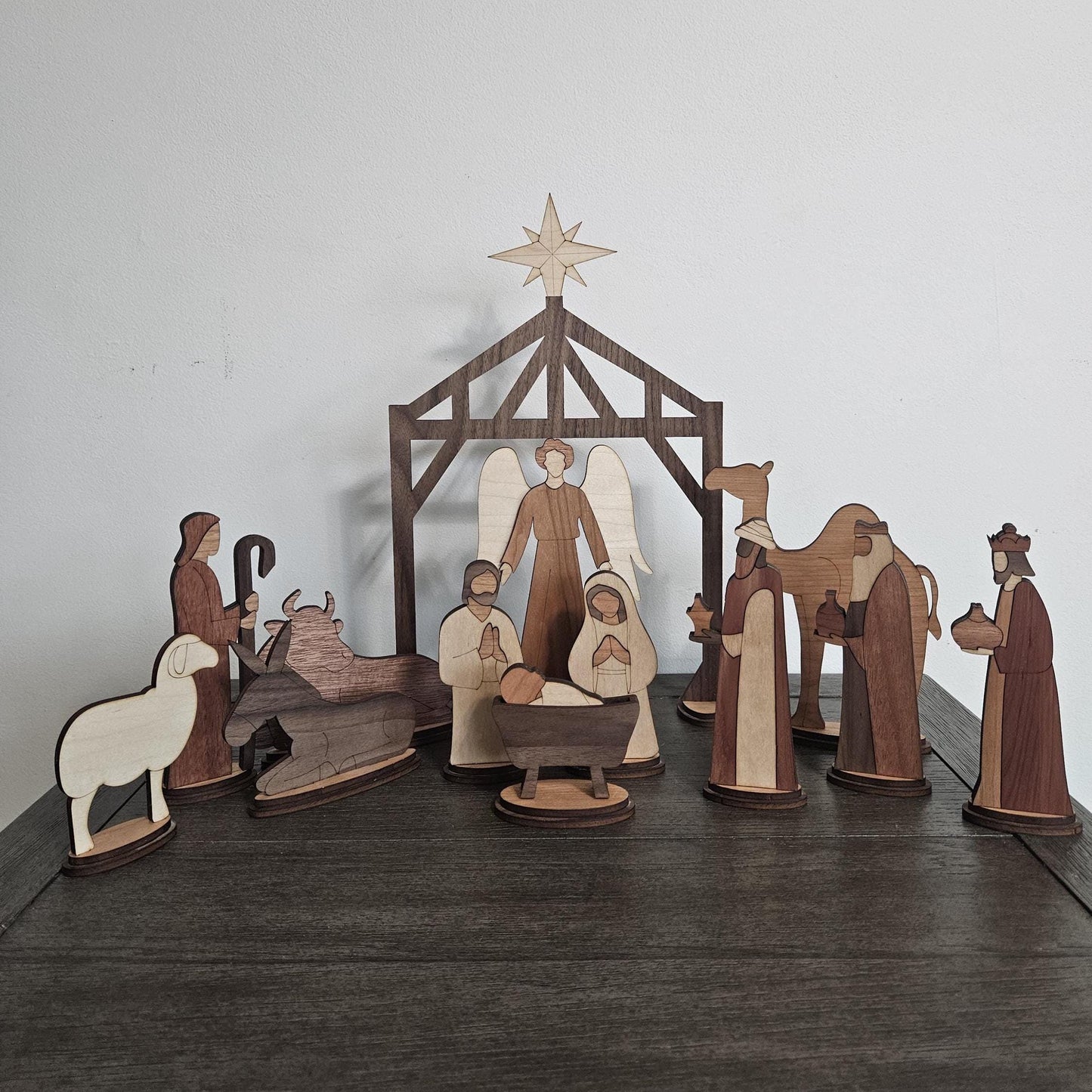 Large Rustic Heirloom Nativity Set