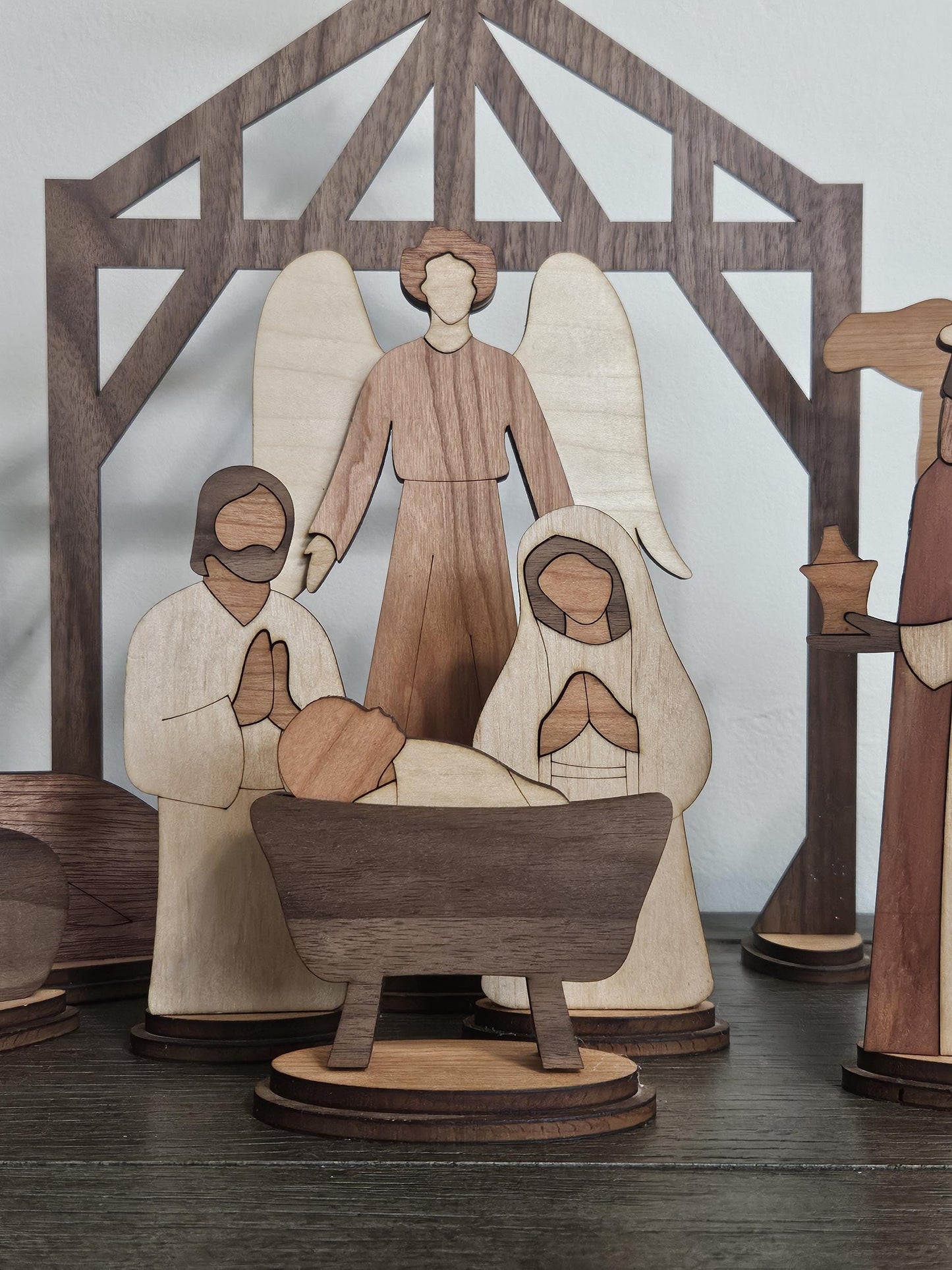 Large Rustic Heirloom Nativity Set