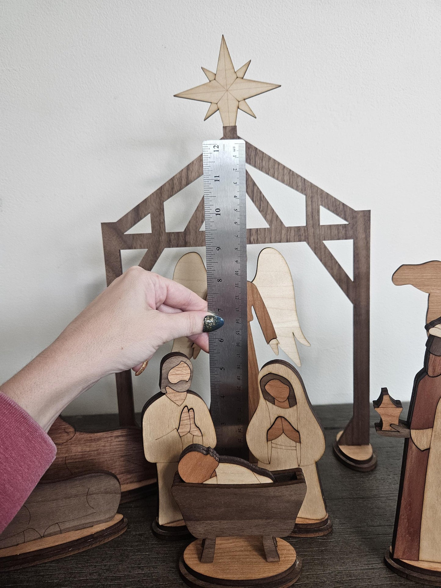 Large Rustic Heirloom Nativity Set