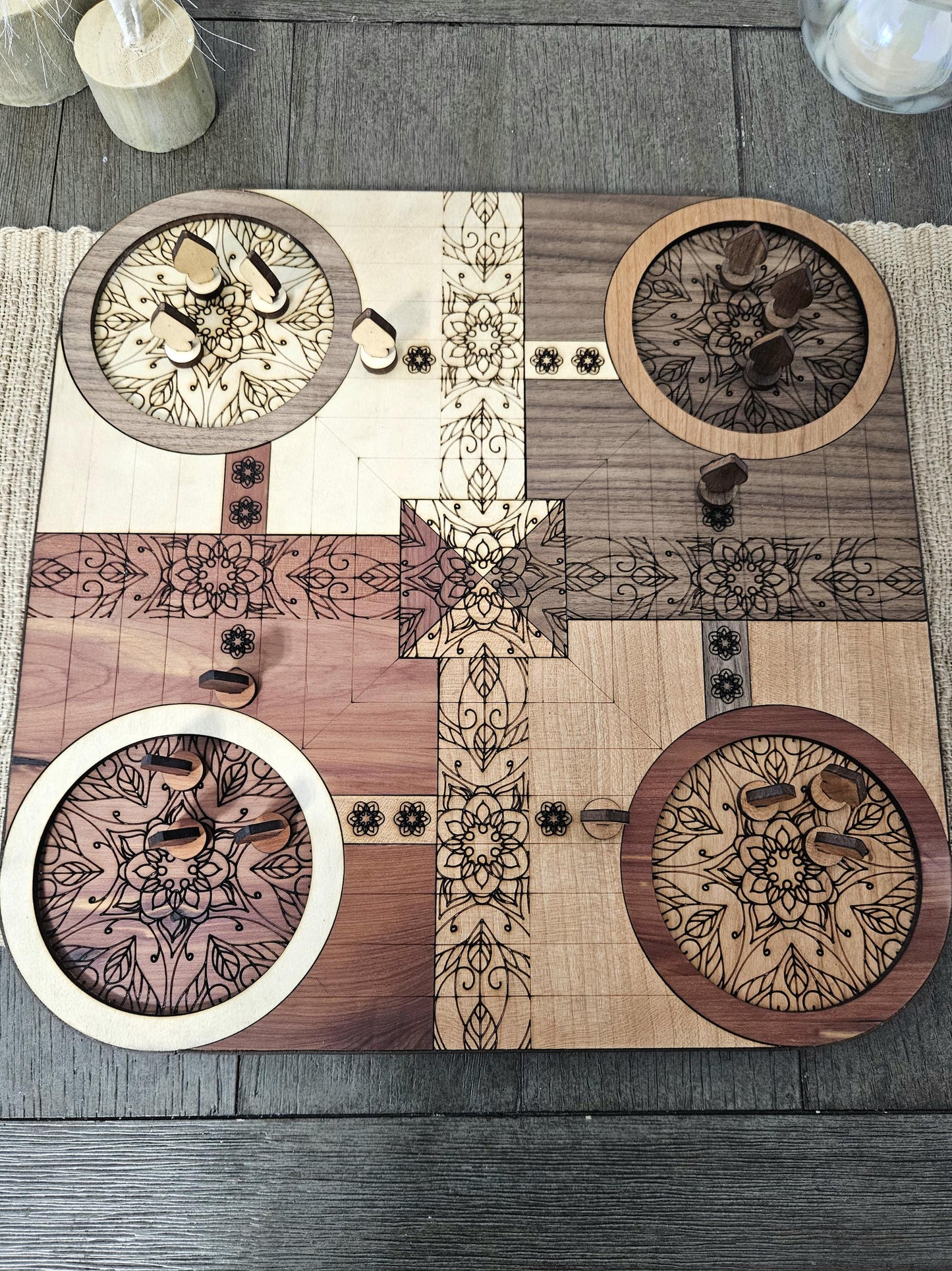 Handcrafted Wooden Pachisi Game