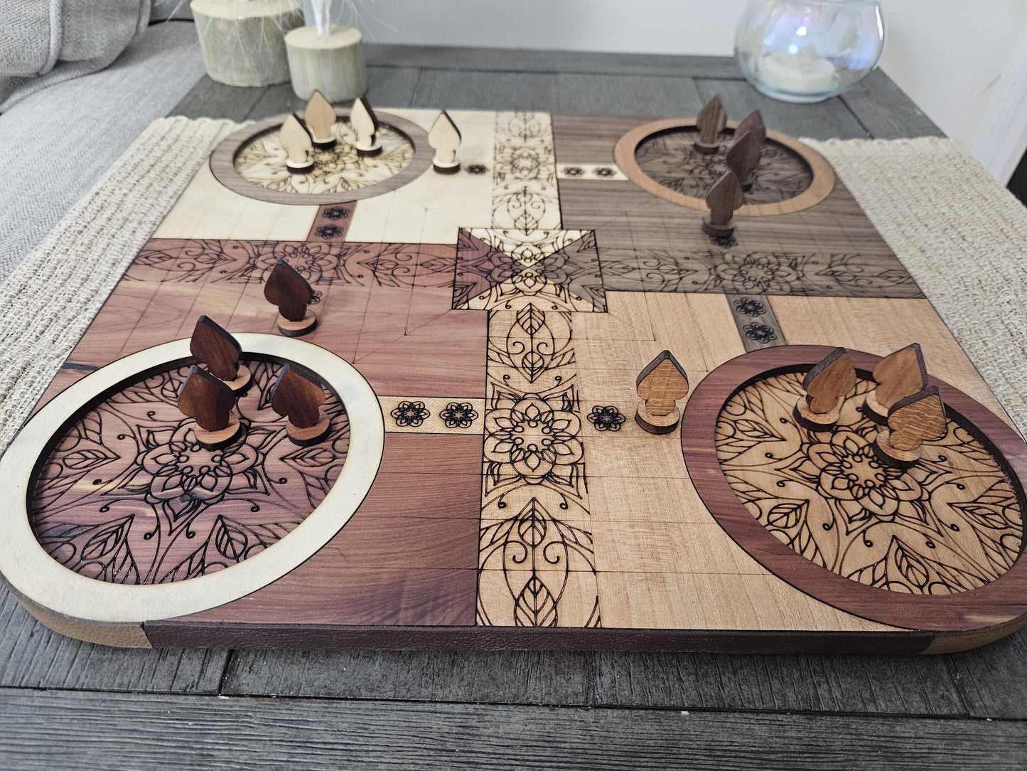 Handcrafted Wooden Pachisi Game