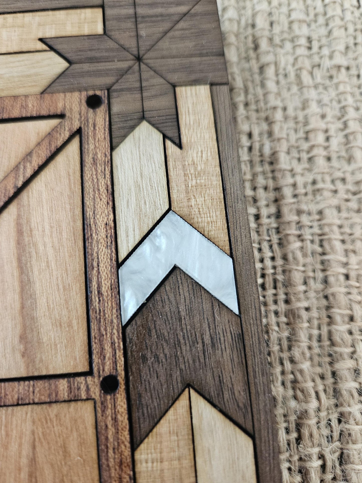 Wooden Alquerque Board Game