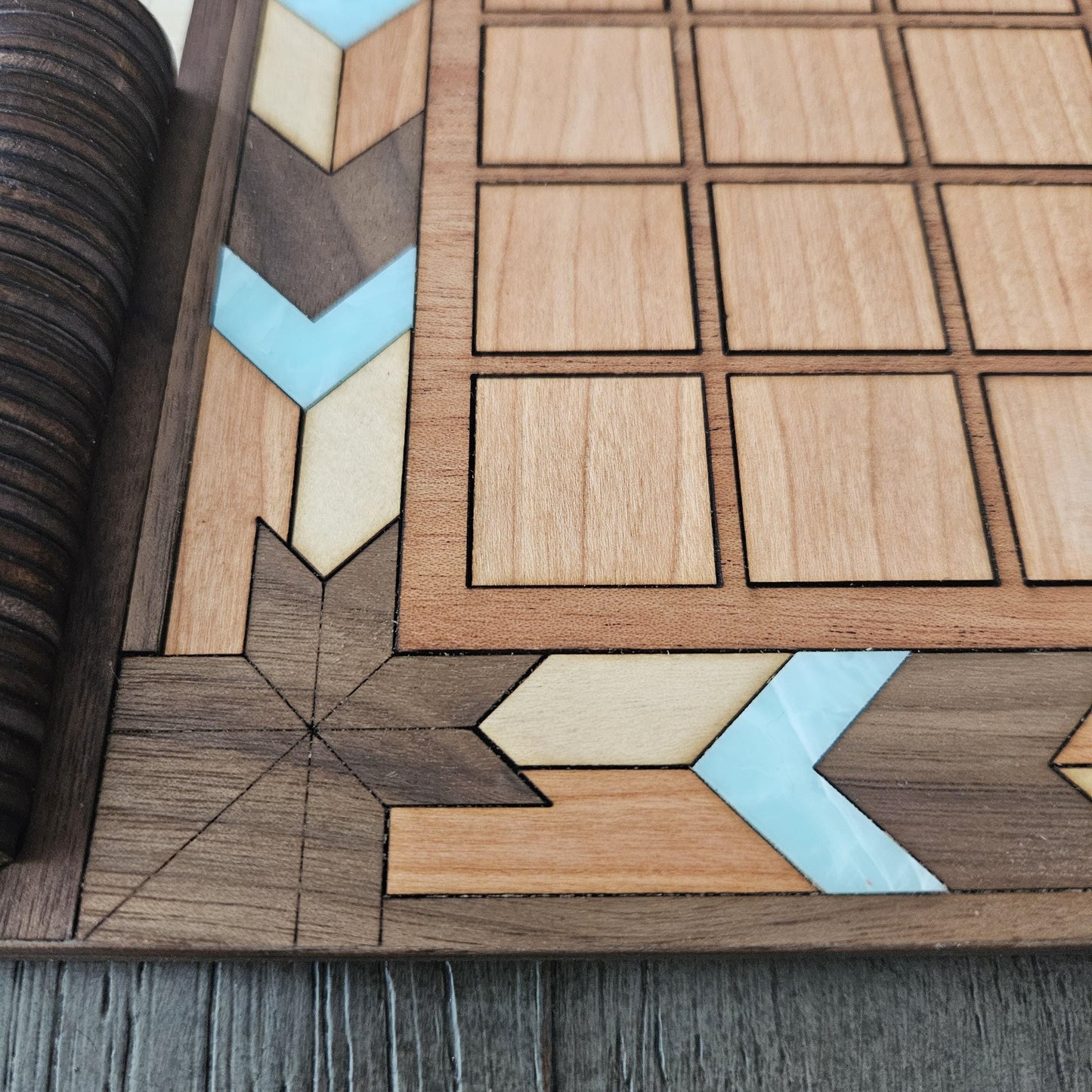 Wooden Reversi Game