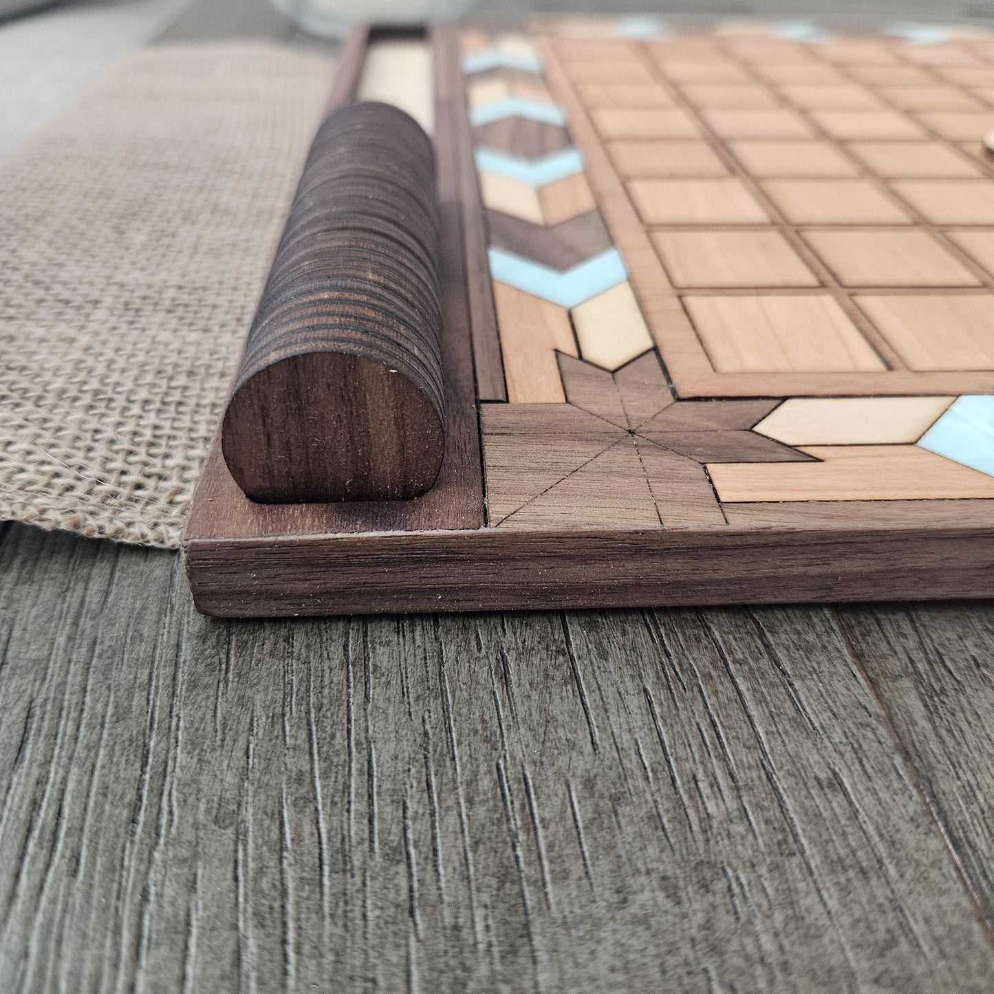 Wooden Reversi Game