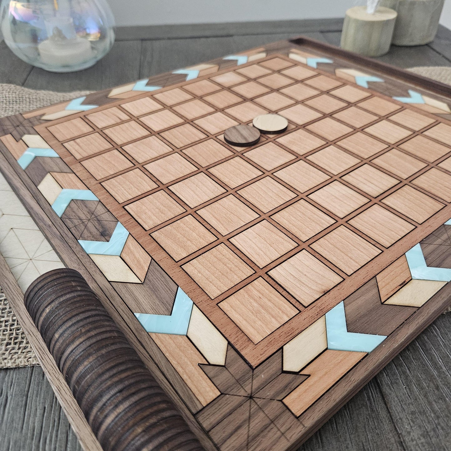 Wooden Reversi Game