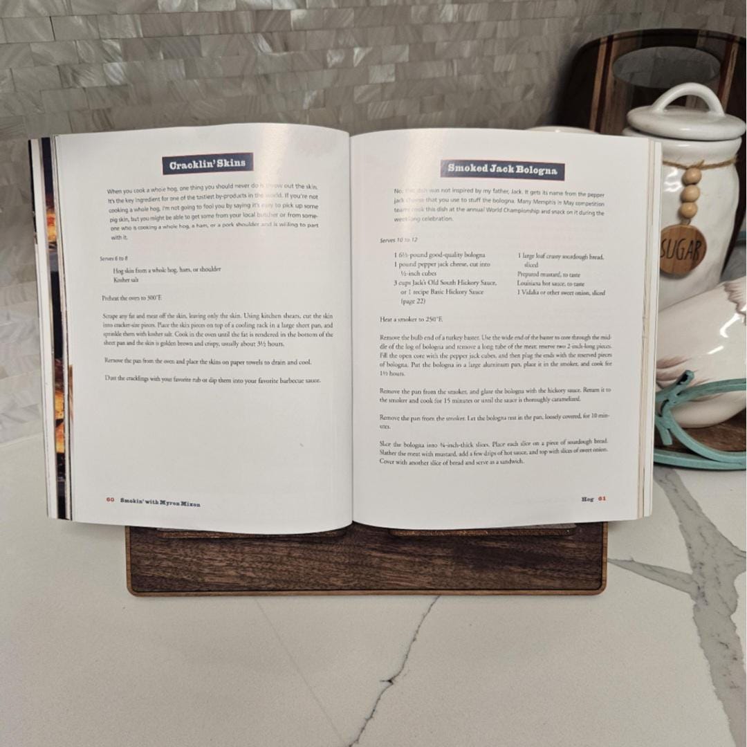 Wooden Butterfly Tablet or Cookbook Stand