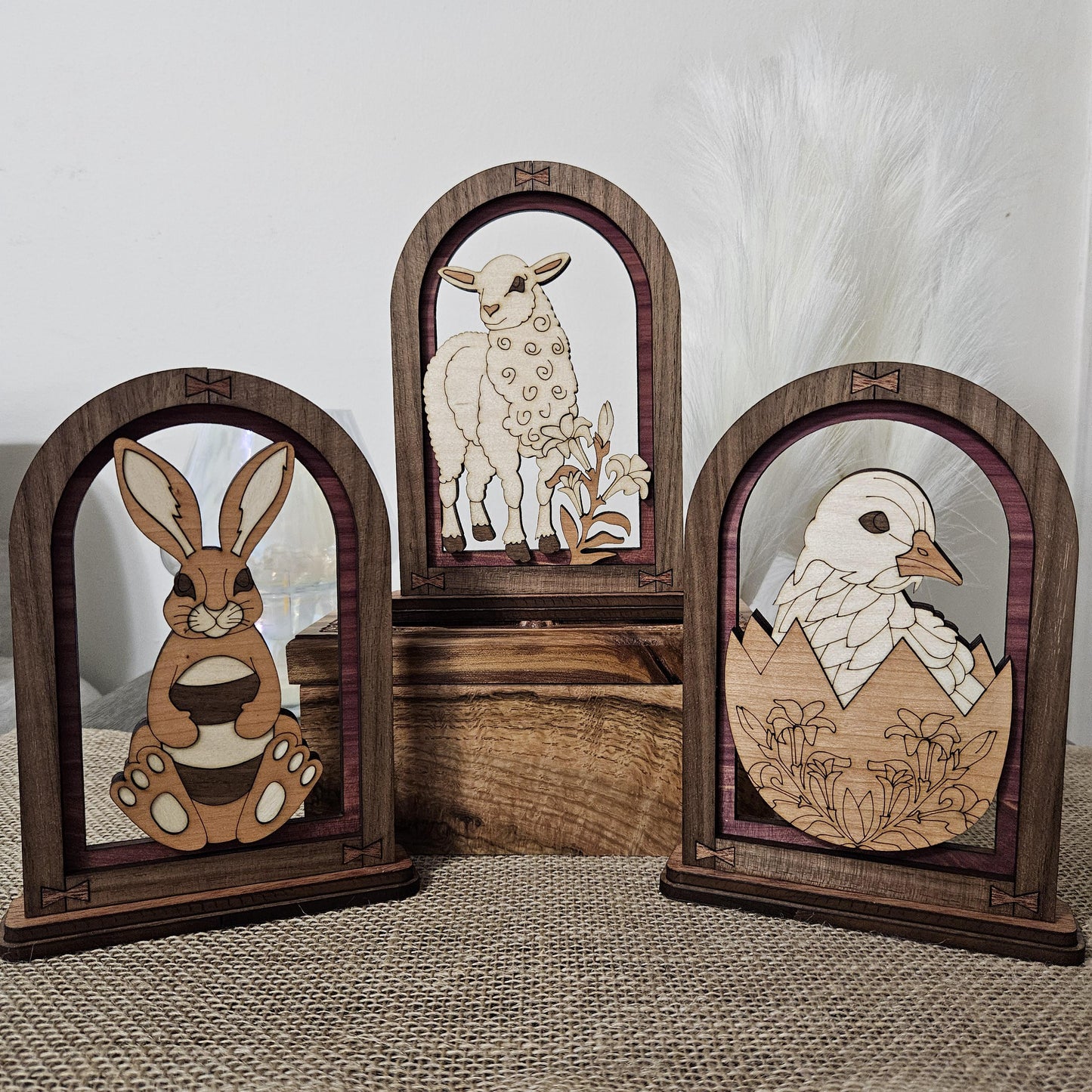 Wood Easter Animal Decor